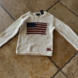 Ralph Lauren Kids American Flag Sweater